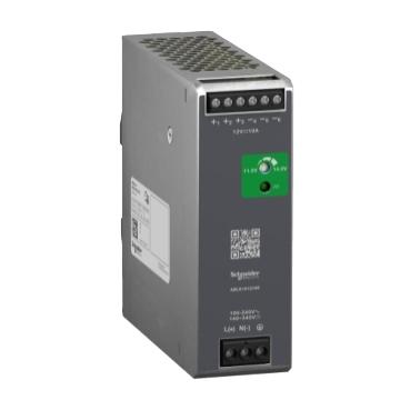 Power supplies for industrial use, rail mounting
